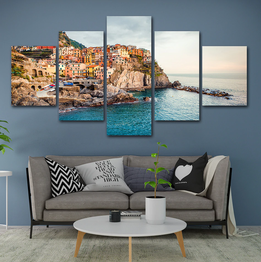 5 Piece Canvas Painting Scenery HD Print Pictures Wall Art Home Decoration Living Room Poster