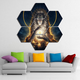 Soulkeeper Hight Res by JoJoes Art 7 pieces Lion painting Wall Art Picture Home Decoration Canvas Print painting