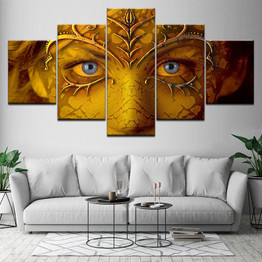 Tableau Wall Art HD Printed Pictures Canvas 5 Pieces Ancient Telescope And Map Modern Paintings Modular