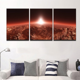 Modern Wall Art Canvas HD Print Oil Painting Modular Poster 3 Panel Universe Abstract Landscape Pictures
