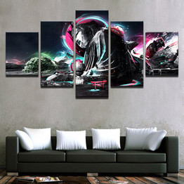 Canvas Wall Art Modular Pictures Modern HD Printed Poster 5 Pieces Buddha Zen Abstract Painting