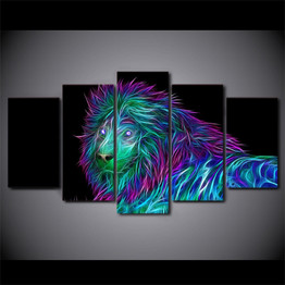 HD Printed Abstract Art Lion Painting Canvas Print Room Decor Print Poster Picture Canvas