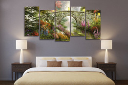 5 Pieces HD Printed Magic Nature Painting on Canvas Print Poster Picture Canvas