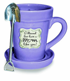 Flower Pot Mug: Violet-Mom