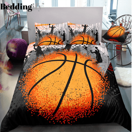 Pixel Basketball Bedding Set