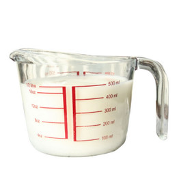 HIPSTEEN 500ml 1000ml Heat-resistant Tempered Glass Measuring Cups
