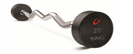 Tag Fitness Premium Ultrathane Fixed Curl Barbells