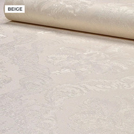 Luxury Modern Vintage Classic Damask Wallpaper Shiny Embossed Textured Vinyl Wall Covering For Living Room Bedroom (10mtr Roll)