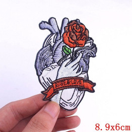 Rise & Love Embroidered Patch