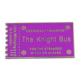 The Knight Bus Ticket Enamel Pin