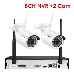 ZOSI 8CH Wireless CCTV System H.265+ 1080P NVR 2CH/4CH 2MP IR-CUT Outdoor CCTV Camera IP Security System Video Surveillance Kit