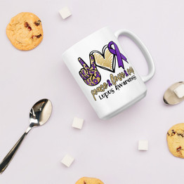 Peace Love Cure-Lupus Awareness Mug