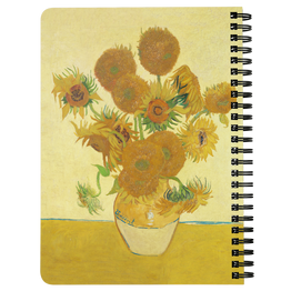 Sunflowers by van Gogh - Spiralbound Notebook