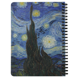 Starry Night by van Gogh - Spiralbound Notebook