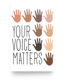 AZTeam Inspirational Poster to My Dad Hand Poster Your Voice Matters Paper Poster Print Family Friend Gift Home Decor Wall Art Kitchen On Christmas, Birthday 11x17 Poster