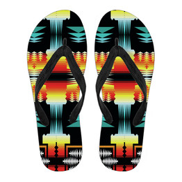 Sage Fire and Turquoise Revamp Men's Flip Flops