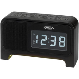 Jensen Digital Dual Alarm Soothing-sounds Clock Radio With Night Light