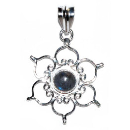 Lotus Labradorite Pendant