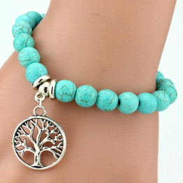 Tree of Life Natural Stone Bracelet
