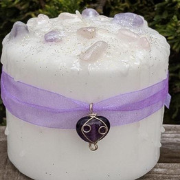 Goddess Crystal Candle