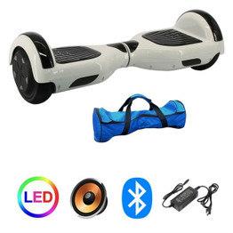 US Stock UL 2272 Bluetooth Hoverboard 6.5 Inch Two Wheels Blue Self Balance Board Electric Scooters Adults Hoverboards Overboard