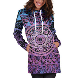 Mandala Hoodie Dress