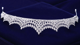 Elegant Brides Tiaras Crowns Full Zircon Brides Sparkling Plated Crystal Wedding Hair Accessories