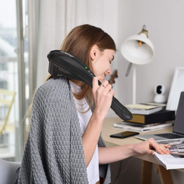 RENPHO Rechargeable Hand Held Deep Tissue Massager for Muscles, Back, Foot, Neck, Shoulder, Leg, Calf Cordless Electric Percussion Body Massage with Portable Design, Black