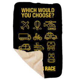 The Amazing Race Choose Your Adventure Sherpa Blanket