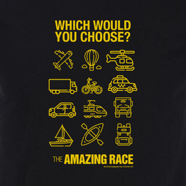 The Amazing Race Yellow Choose Your Adventure Adult Short Sleeve T-Shirt
