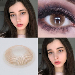 2pcs/pair Crystal Series Colored Contact Lenses Yearly Use Cosmetic Contact Lenses Eye Natural Color Lens