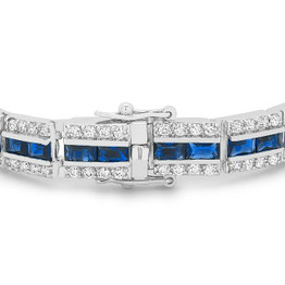Balboa Blue Cubic Zirconia Bracelet