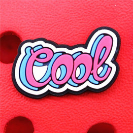 Premium Cool Word Croc Charm