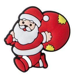 Premium Christmas Santa With Red Sack Of Presents Croc Charm