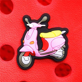 Cute Pink Vespa Croc Charm