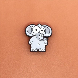 Cute Cartoon Elephant Animal Croc Charm