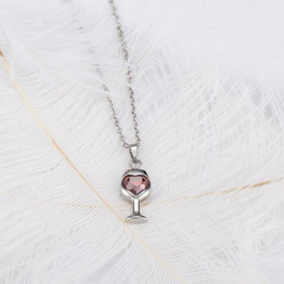 HANDMADE WINE GLASS NECKLACE