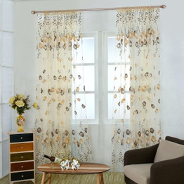Window Curtains Sheer Voile Tulle for Bedroom