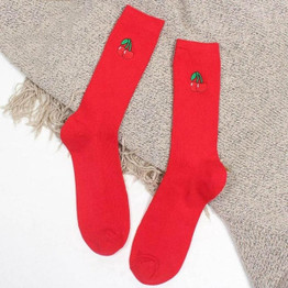 Women Cartoon Warm Cotton Socks Fruit