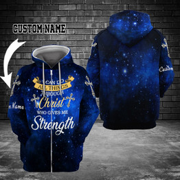 I can do all things through Christ who gives me Strength Hoodie 3D custom TXX