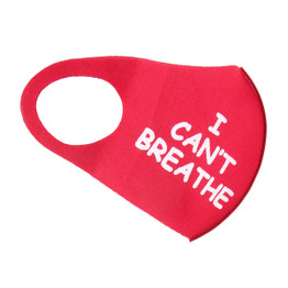 Red I CAN'T BREATH Mask