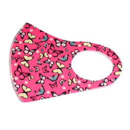 Fuchsia Butterfly Face Mask