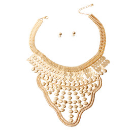 Layered Bib Necklace Set