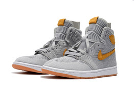 Air Jordan 1 Flyknit Wolf Grey Golden Harvest