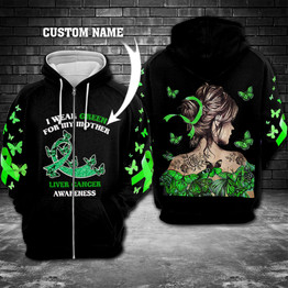Liver Cancer Awareness 3D Custom Hoodie