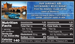 Crown Prince Natural Skinless & Boneless Sardines in Water, 4.37-Ounce Cans (Pack of 12)