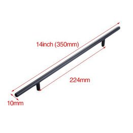 NAIERDI Brushed Black Gold Straight Cupboard Handles Knobs Stainless Steel Brushed Black Gold Kitchen Door Handles Cabinet Pull