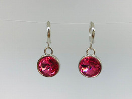October Birthstone Huggie Earrings