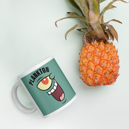 Plankton Big Face 11 oz Mug