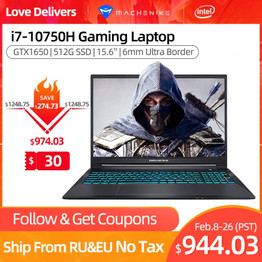 Machenike T90 T58 Gaming Laptop intel i7 10th Gen 15.6 FHD Laptop GTX1650 Computer Laptops 16G RAM 512G SSD 1T HDD Notebook IPS